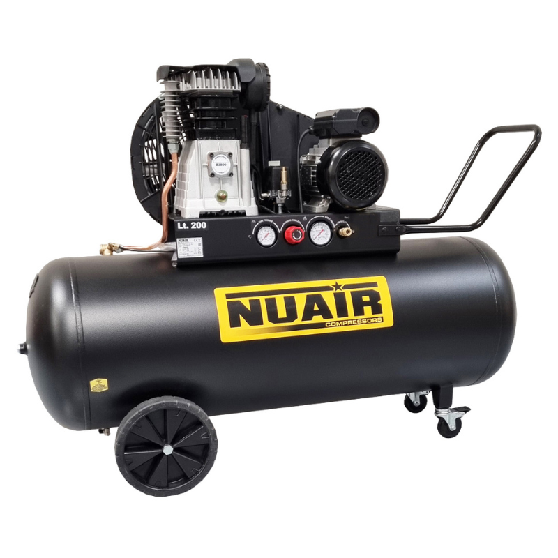 NUAIR B3800B TECH PRO - Compresseur à piston 200L Débruité Triphasé 4CV