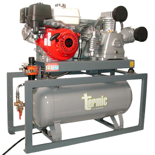 LACME TERMIC 45/90 - Compresseur d'air stationnaire thermique tricylindre 90 litres - 45m³/h